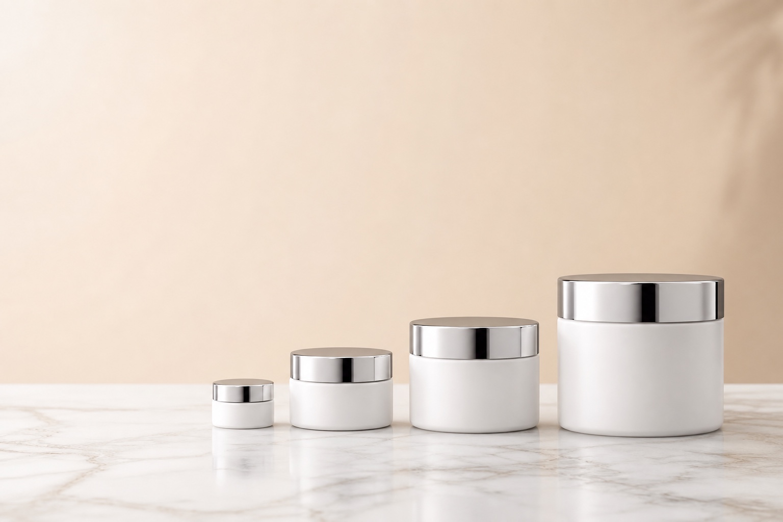Matte black thick-wall glass jars — premium food-grade packaging sourced by Vella
