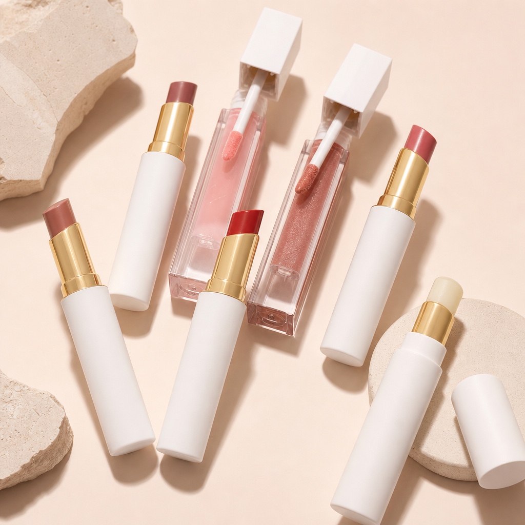 Lip gloss tube custom colour low MOQ cosmetic packaging