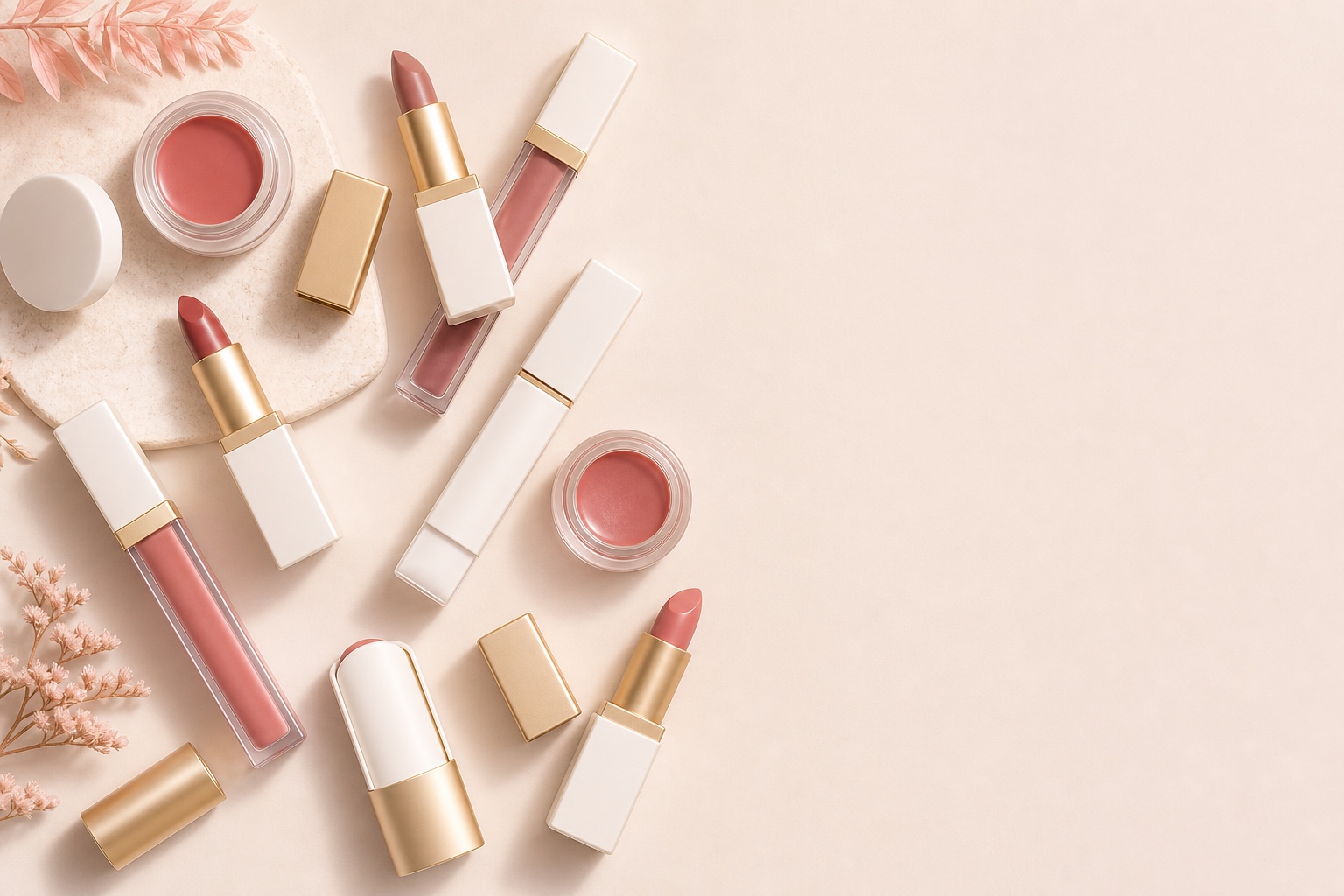 Lip packaging collection — lipstick tubes gloss wands balm cases — Vella