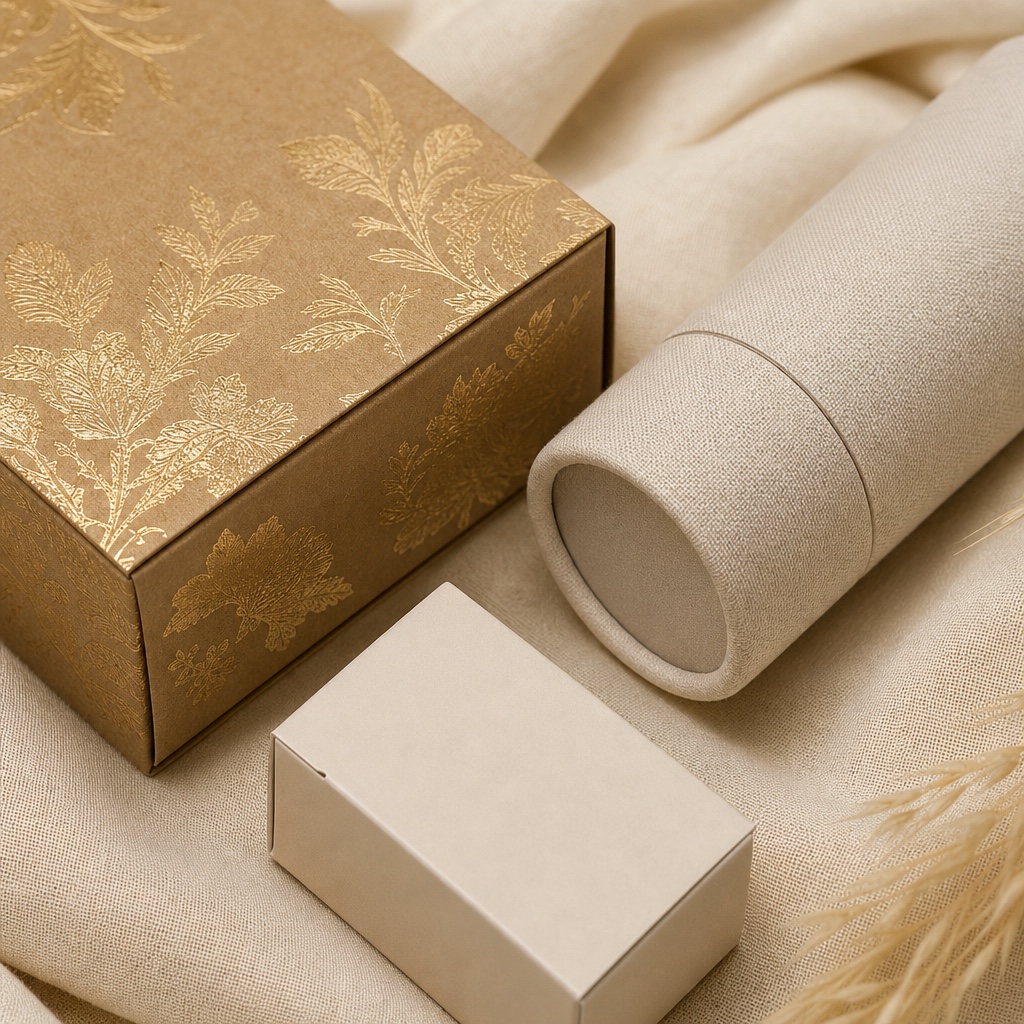 Luxury paper carton cosmetic packaging premium brand