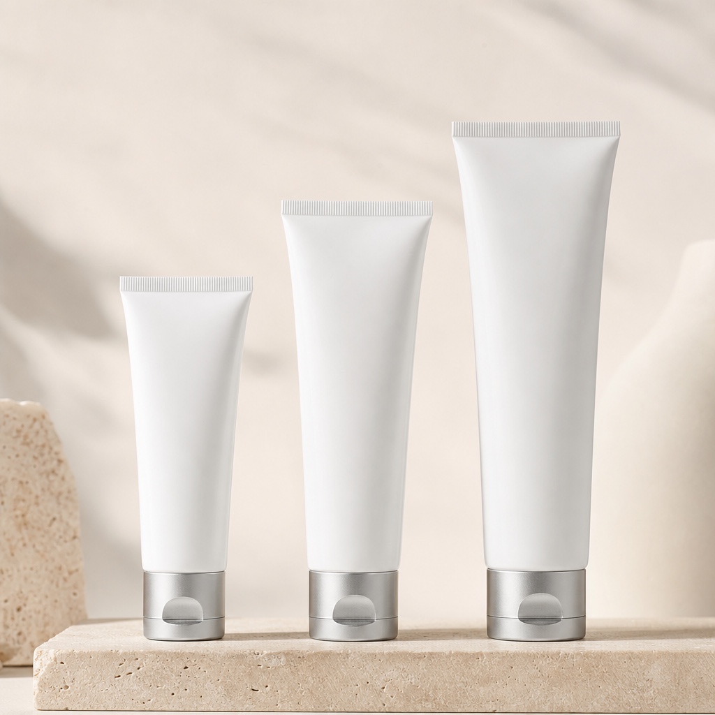 Cosmetic tubes for masks and treatments